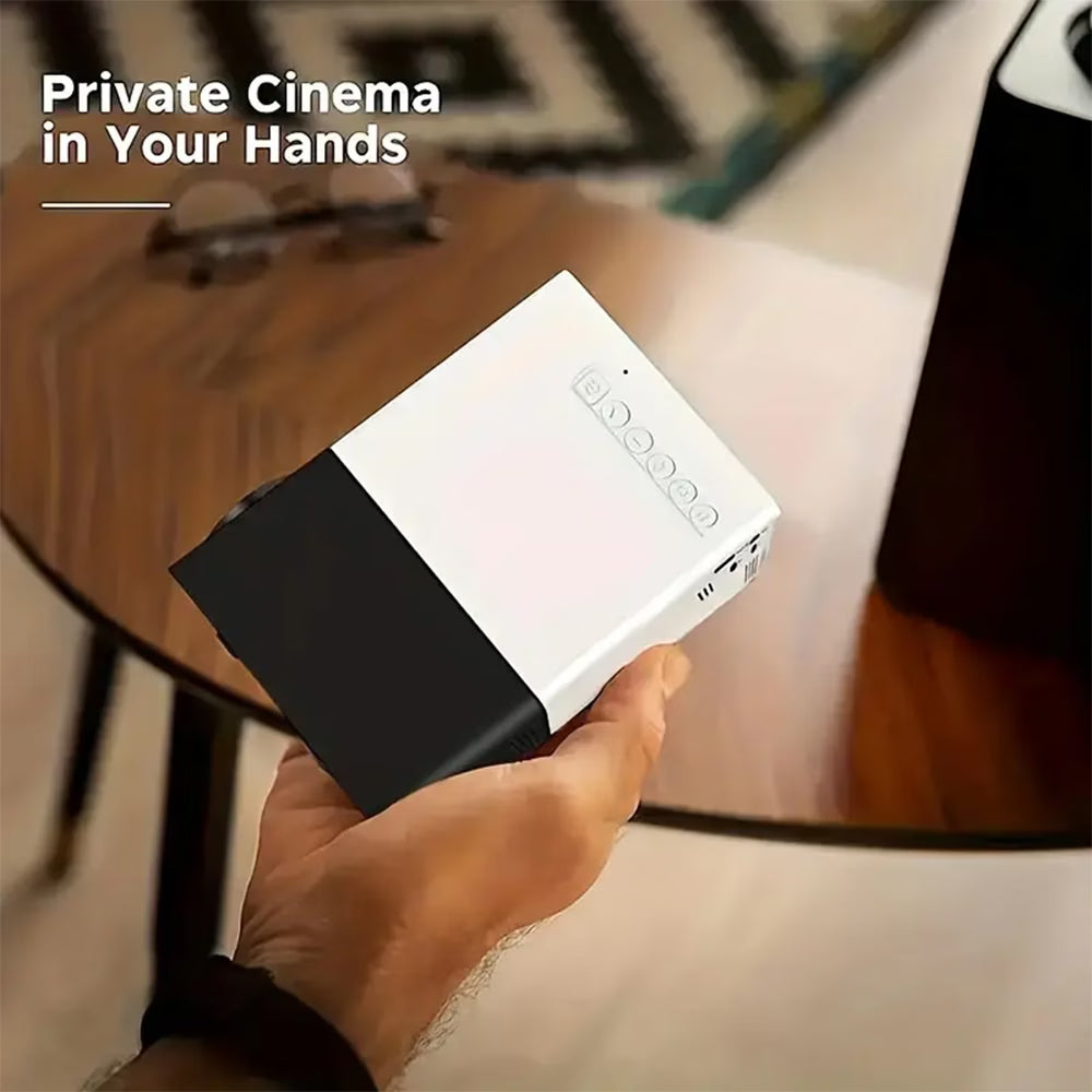 Portable Mini Projector for Home Cinema – HD Compact Movie Projector with USB/SD/AV/HDMI Support for Indoor Movies, Office, Parties & Kids Gifts-3