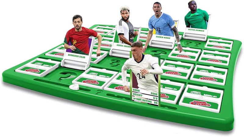 Guess Who? World Football Stars Board Game – Football Players Guessing Game Featuring Mbappé, Harry Kane & More, Family Game Night for Kids & Adults (Ages 6+, 2 Players)-4