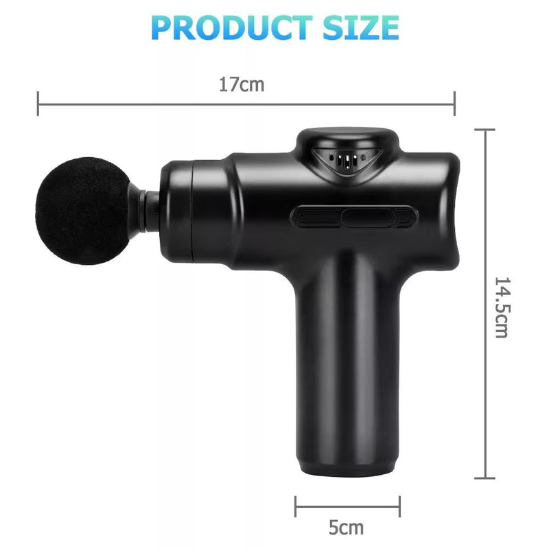 Mini Portable Neck Massager Gun with 8 Heads, USB Rechargeable Fascia Muscle Relaxation Device ProX1-3