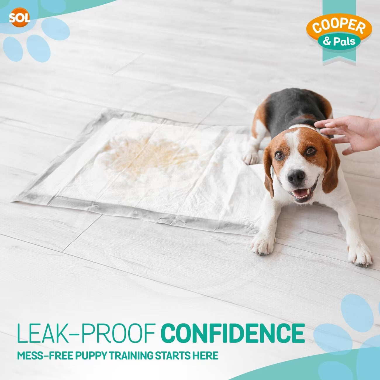 100 Pack Puppy Training Pads 60x45cm Super Absorbent Dog Pee Pads Leak Proof Odour Control Dog Toilet Mats-6