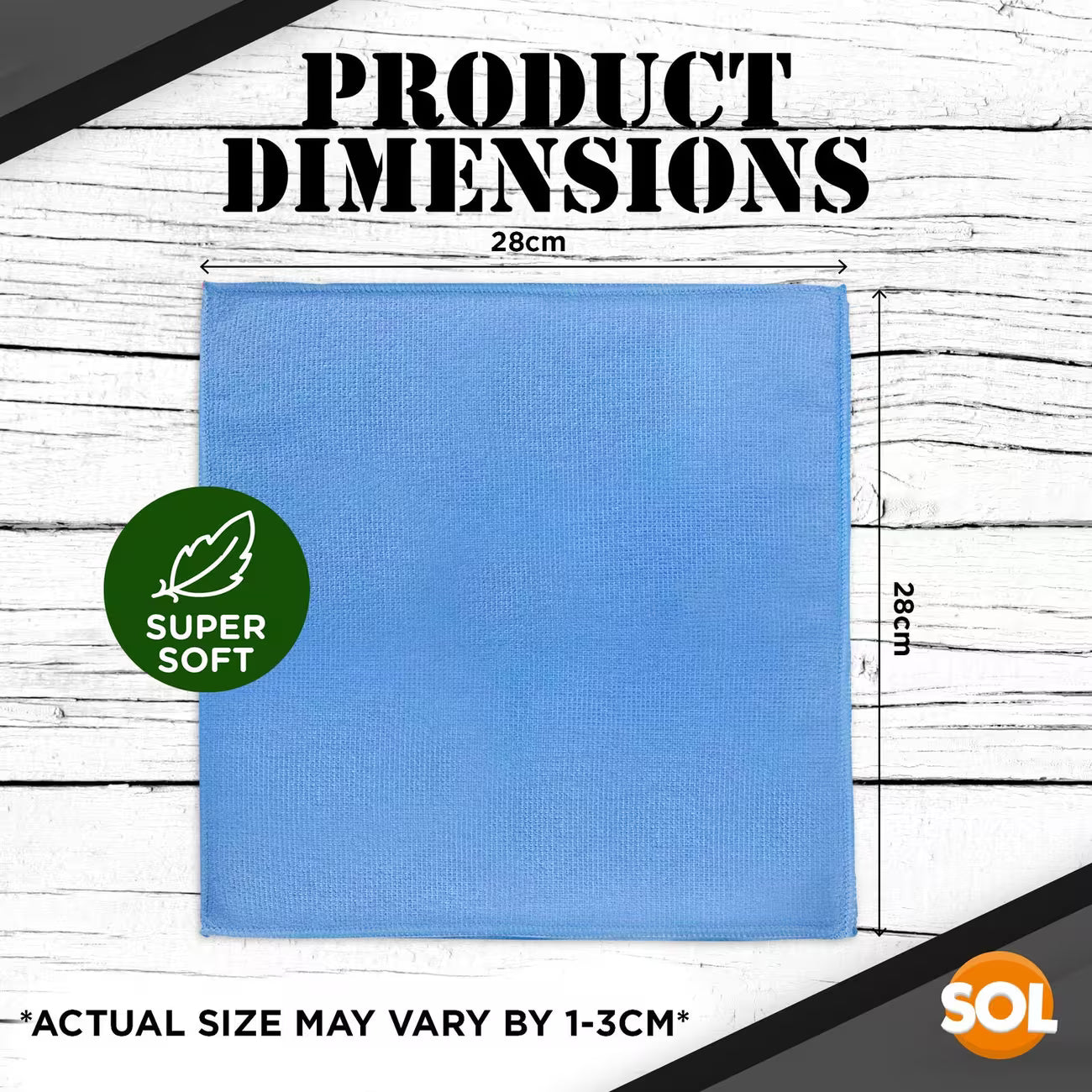 20 Pack Microfibre Cleaning Cloths 28x28cm – Reusable Streak-Free Towels for Kitchen, Car & Glass (4 Colours)-2