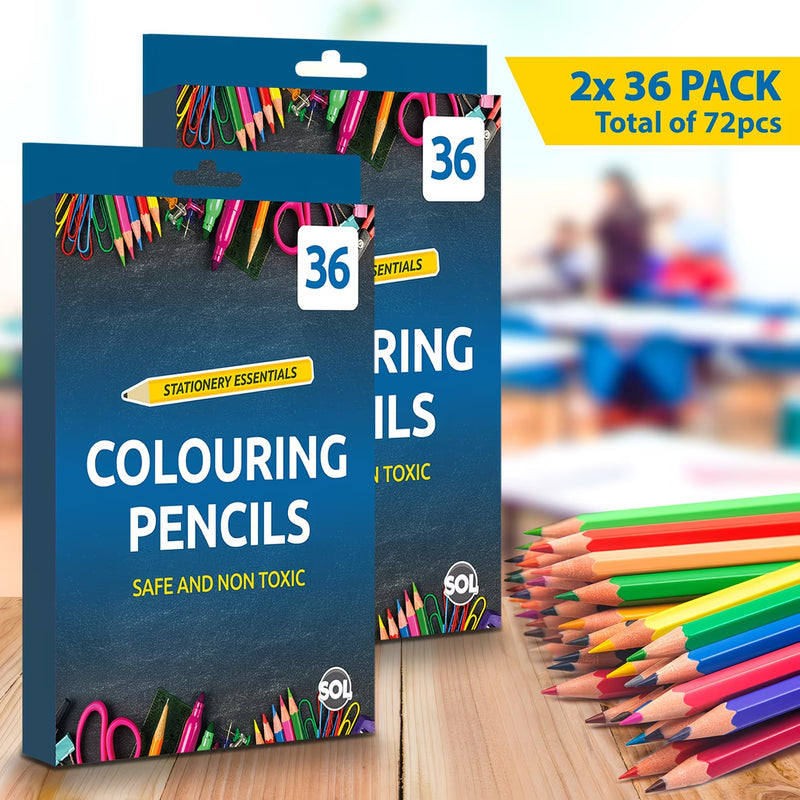 72 Pack Colouring Pencils Set – Break-Resistant Artist Colour Pencils for Adults & Kids-8