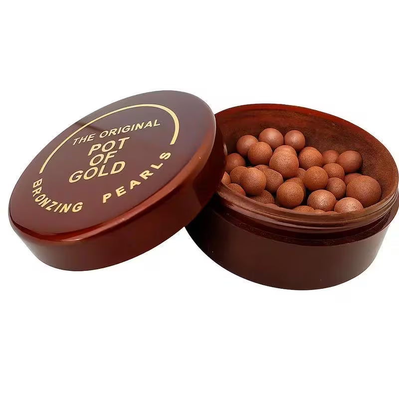 Pot of Gold Bronzing Pearls Powder – Sunkissed Face & Body Bronzer Beads Makeup