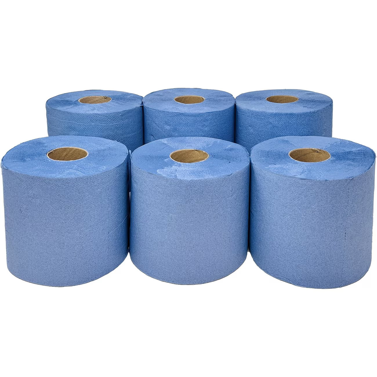 6 Pack Blue Centrefeed Rolls – 2 Ply Embossed Paper Towels for Commercial & Kitchen Cleaning-2