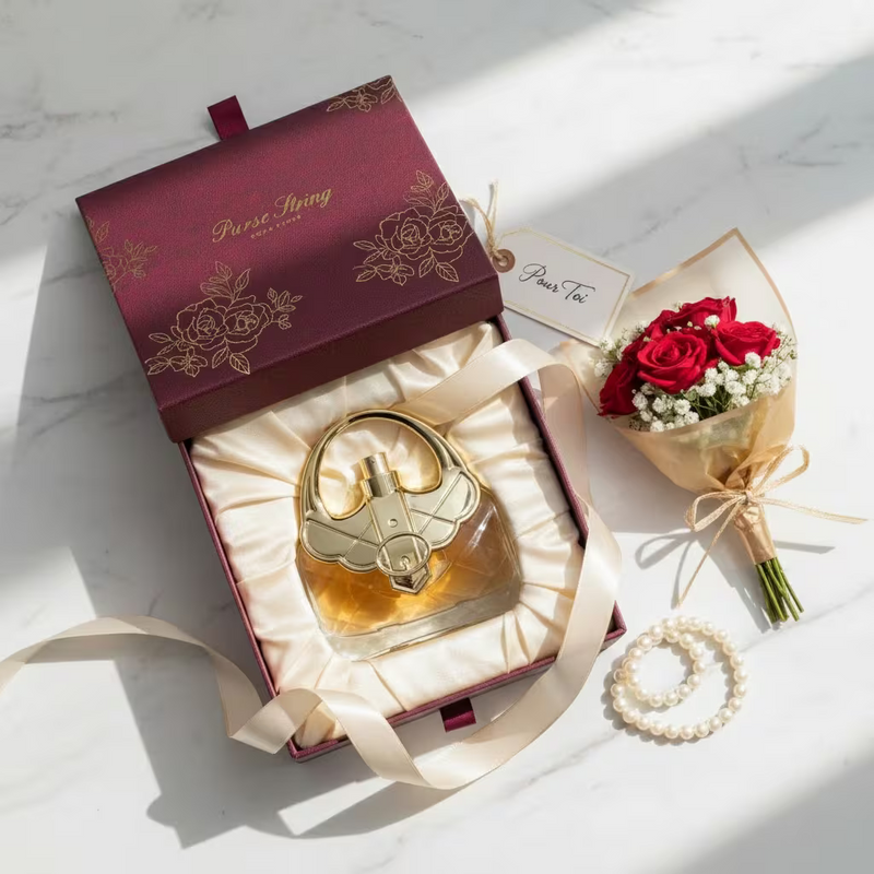 Gold Purse Eau de Parfum 100ml for Women – Long-Lasting Floral Amber Oriental Fragrance Gift-1