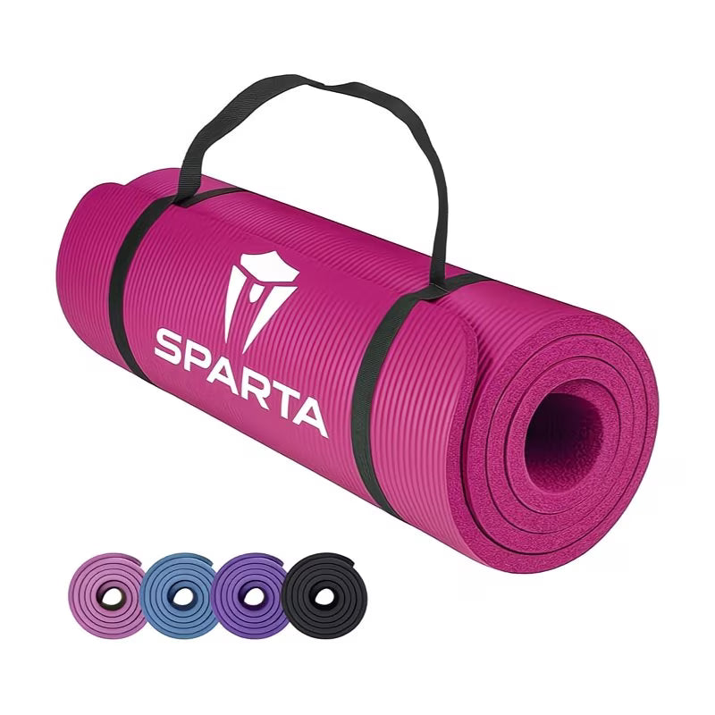 Thick Non-Slip Yoga Mat Large High-Density Exercise Mat for Pilates, Gym & Workouts with Strap-1