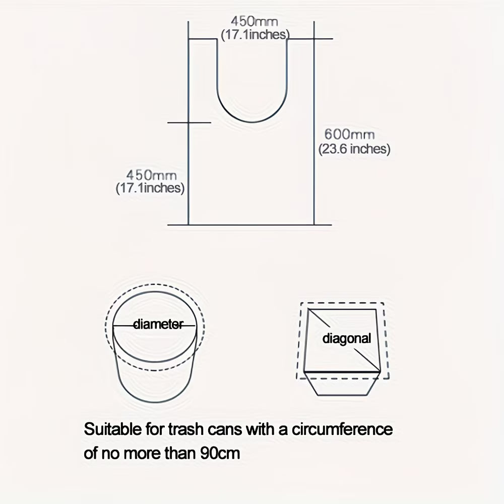 Heavy-Duty Garbage Bags with Handles – Leak-Proof Odour-Resistant Bin Liners 5 Rolls 100 Bags-2