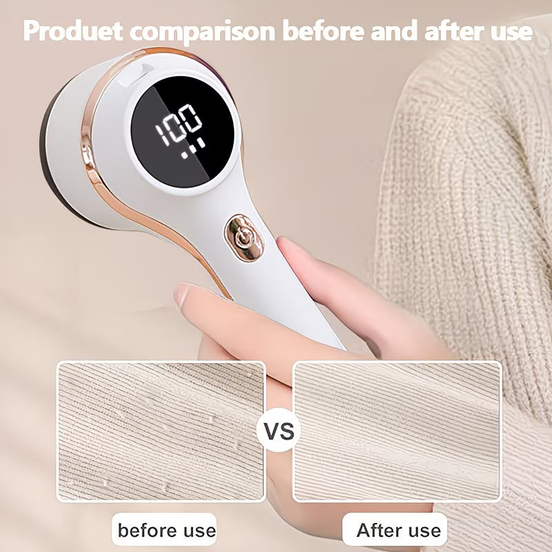 Rechargeable Electric Fabric Shaver Lint Remover – Portable Clothes & Furniture Fuzz Trimmer-2