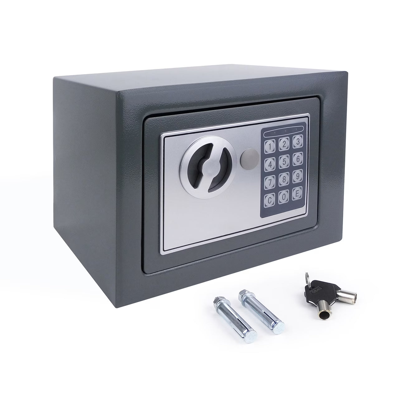 Digital Electronic Safe Box with Key & PIN – Small Wall Safe with Double Bolt Lock for Cash, Jewelry, Documents & Home/Office Security-9