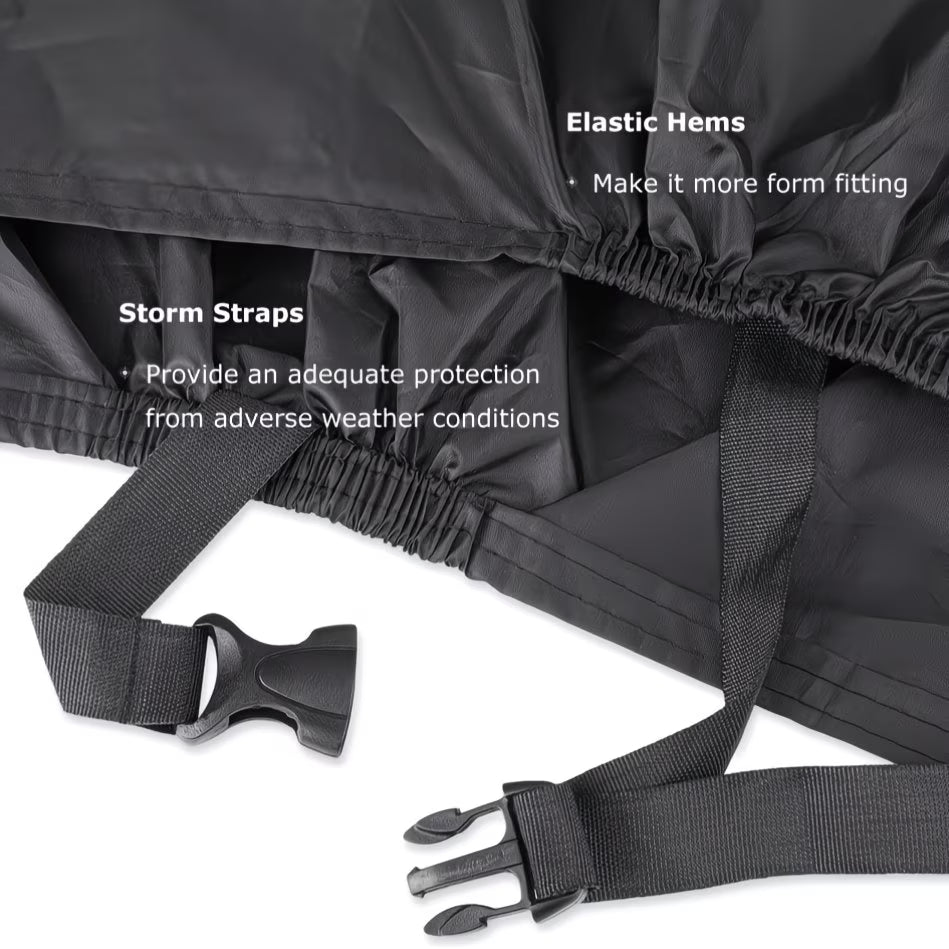 Waterproof Bike Cover for Outdoor Storage – UV & Dust Protection, Fits 1–2 Bikes, Lock Holes & Storage Bag Included-5