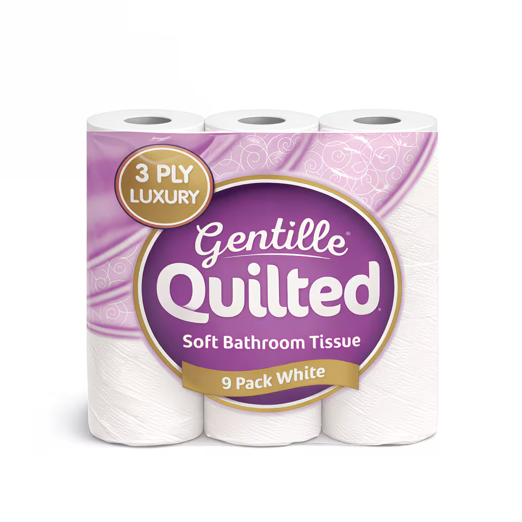 Toilet Tissue 45 rolls. Gentille Quilted Bathroom Tissue Luxury 3-Ply Toilet Paper Soft, Strong, & Responsibly-4