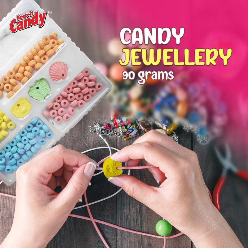 2 Pack Candy Jewellery Making Kit for Girls DIY Bracelet & Necklace Bead Craft Set Kids Party Gift-6