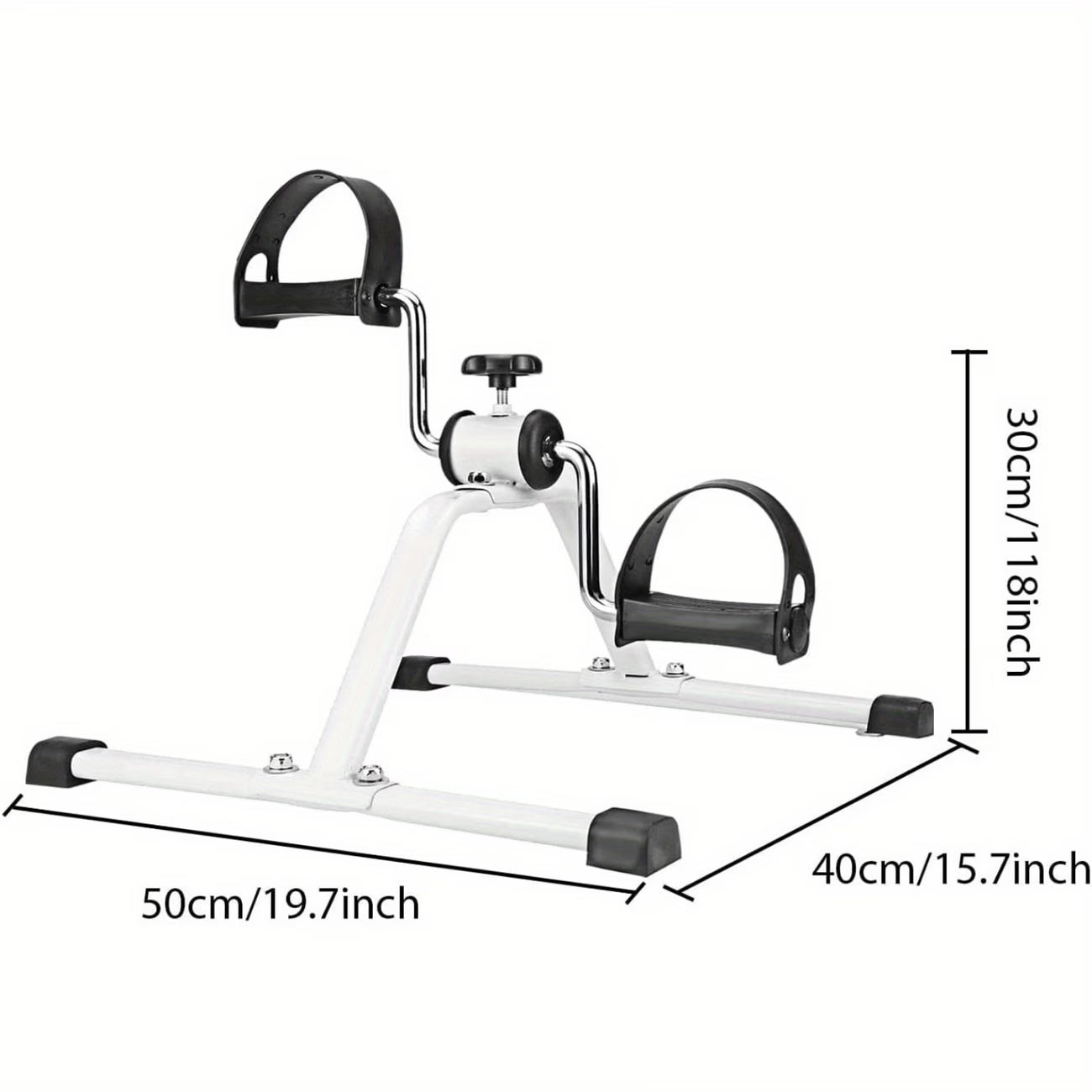 Mini Pedal Exerciser Bike Adjustable Resistance Arm & Leg Fitness Trainer-2