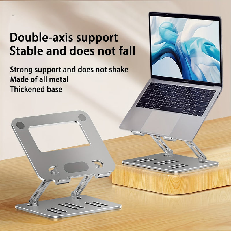 Adjustable Foldable Laptop Stand Portable Ergonomic Riser for 10-15.6 Inch Laptops Ventilated Cooling-8