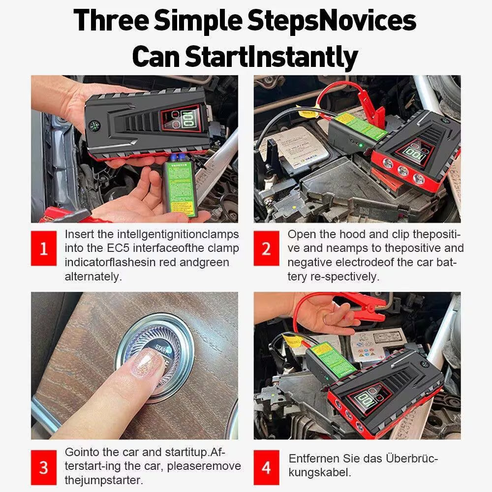 Portable Car Jump Starter Power Bank Battery Booster for Petrol Diesel Cars with LED Flashlight-6