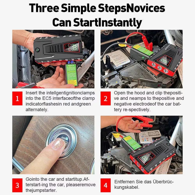 Portable Car Jump Starter Power Bank Battery Booster for Petrol Diesel Cars with LED Flashlight-6