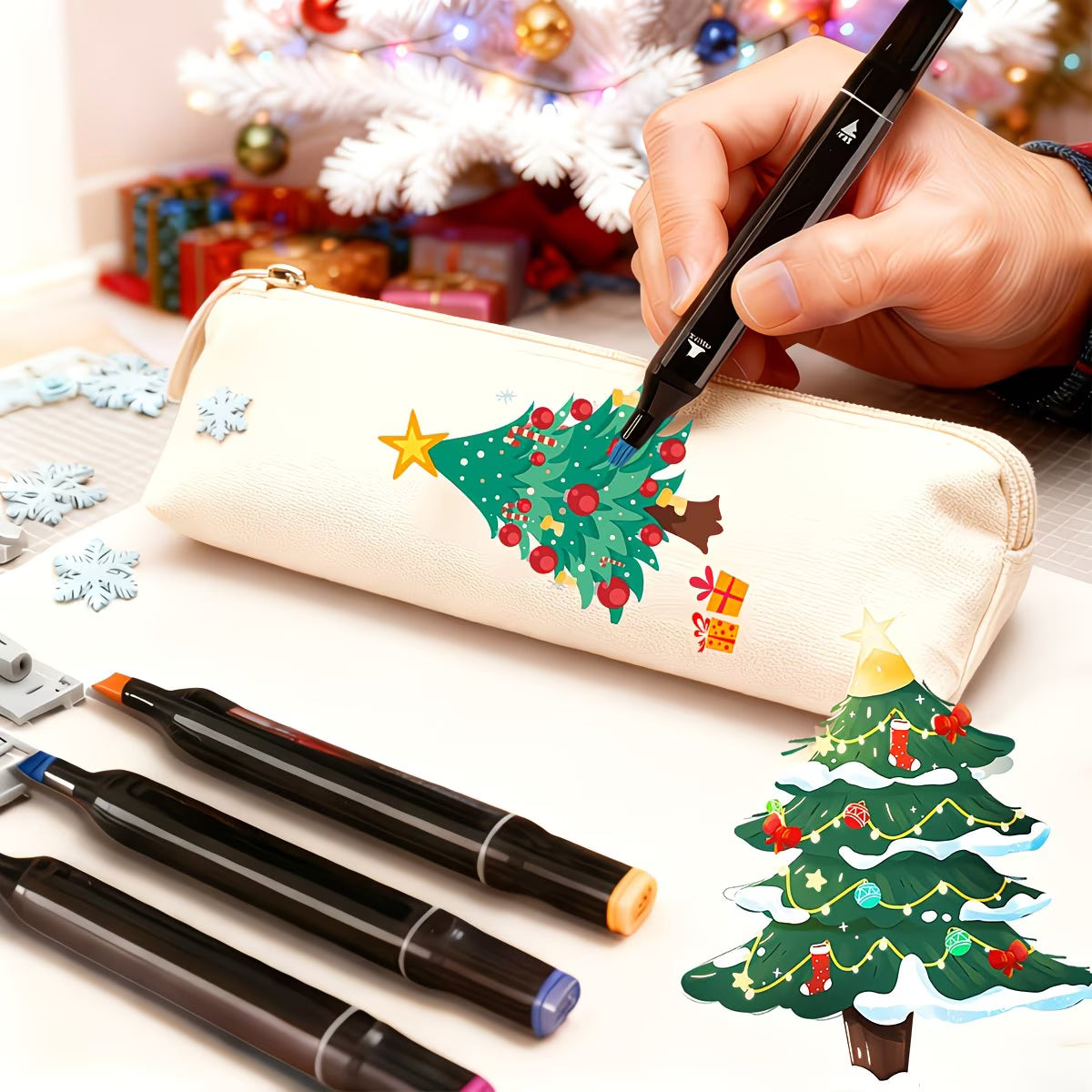 80–262 Colour Dual Tip Art Markers – Professional Alcohol-Based Pens for Sketching & Illustration-7
