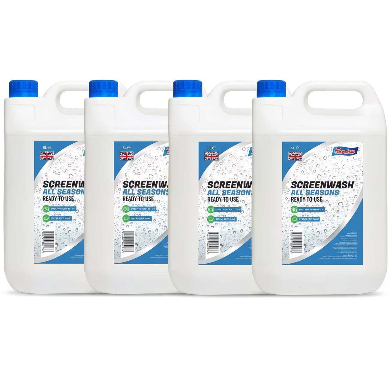 EasyClean All-Season Screen Wash 5L – Streak-Free Windscreen Cleaner, -5°C Freeze Protection-8