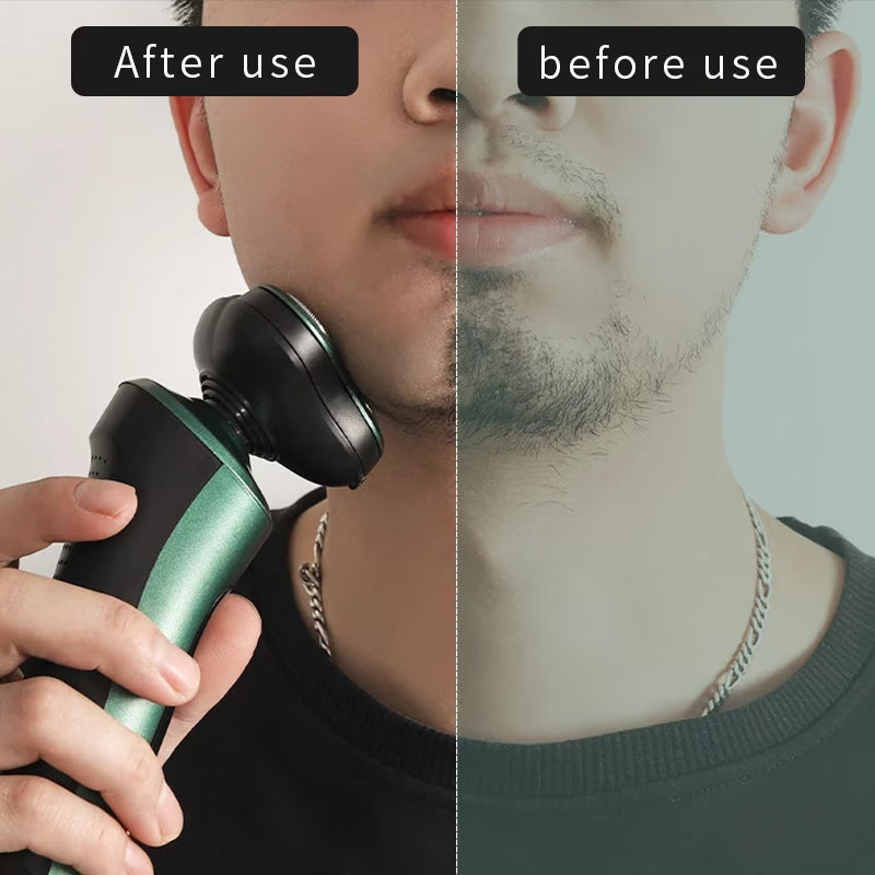 4-in-1 Men Electric Shaver LCD Display 3D Floating Head Beard Trimmer USB Rechargeable-4