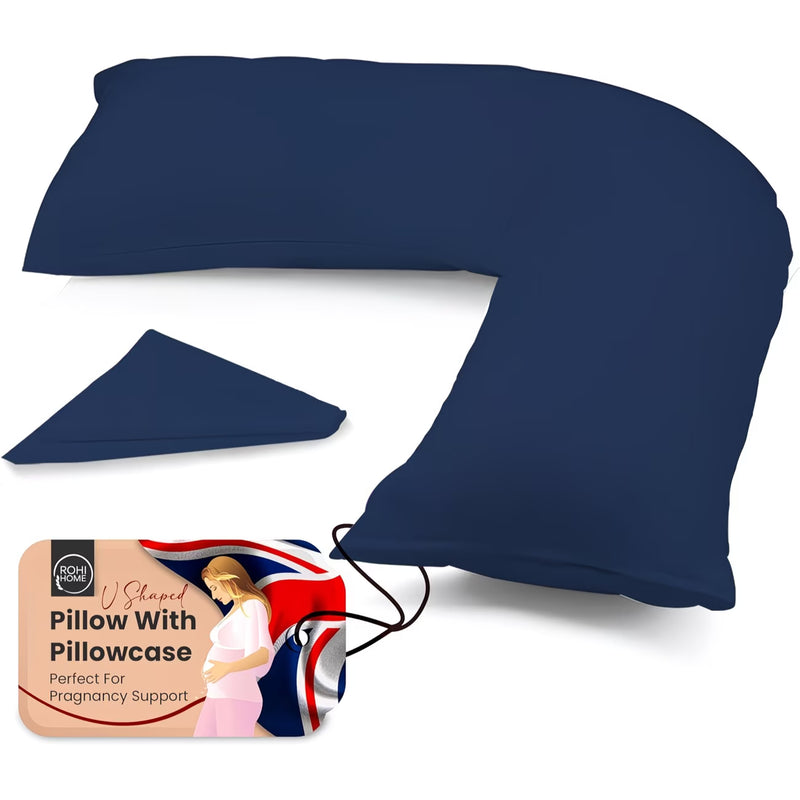 V Pillow with Pillowcase – Orthopaedic Support Pillow for Adults, Pregnancy & Nursing, Neck Back Head Support-4