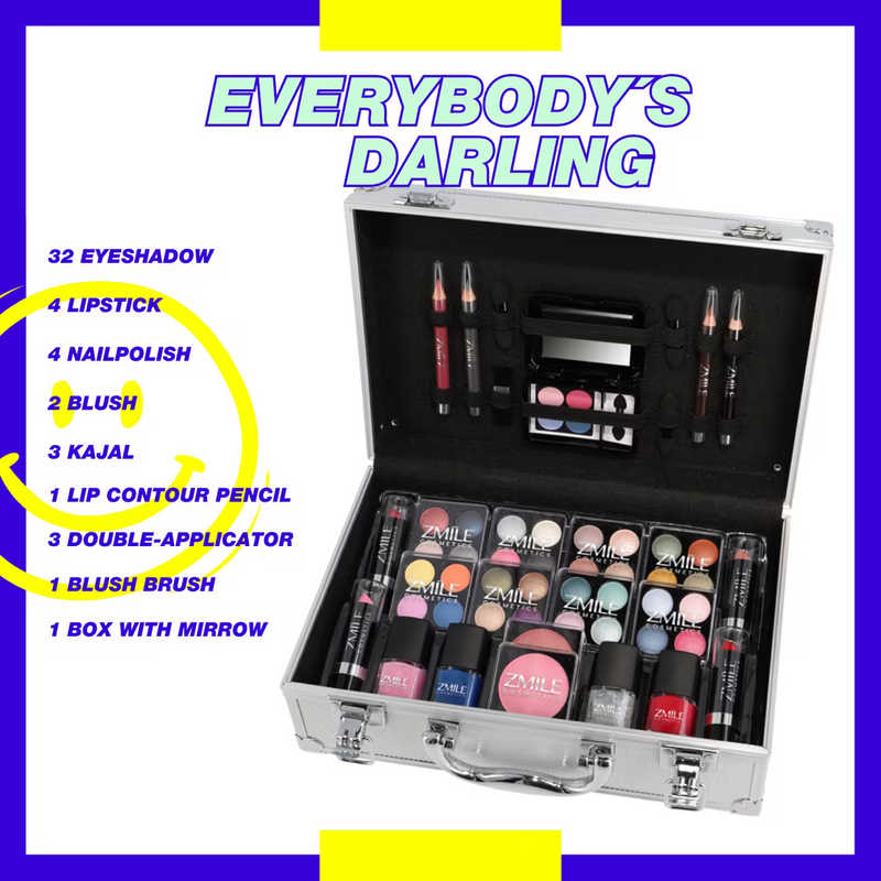 51 Piece Vegan Makeup Set – Everybody’s Darling Cosmetic Case with Travel-Friendly Beauty Kit & Gift Box-6