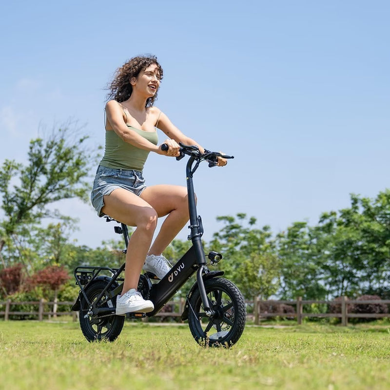 DYU C3 14" Foldable Electric Bike 250W Motor 36V Battery City Commuter eBike-3
