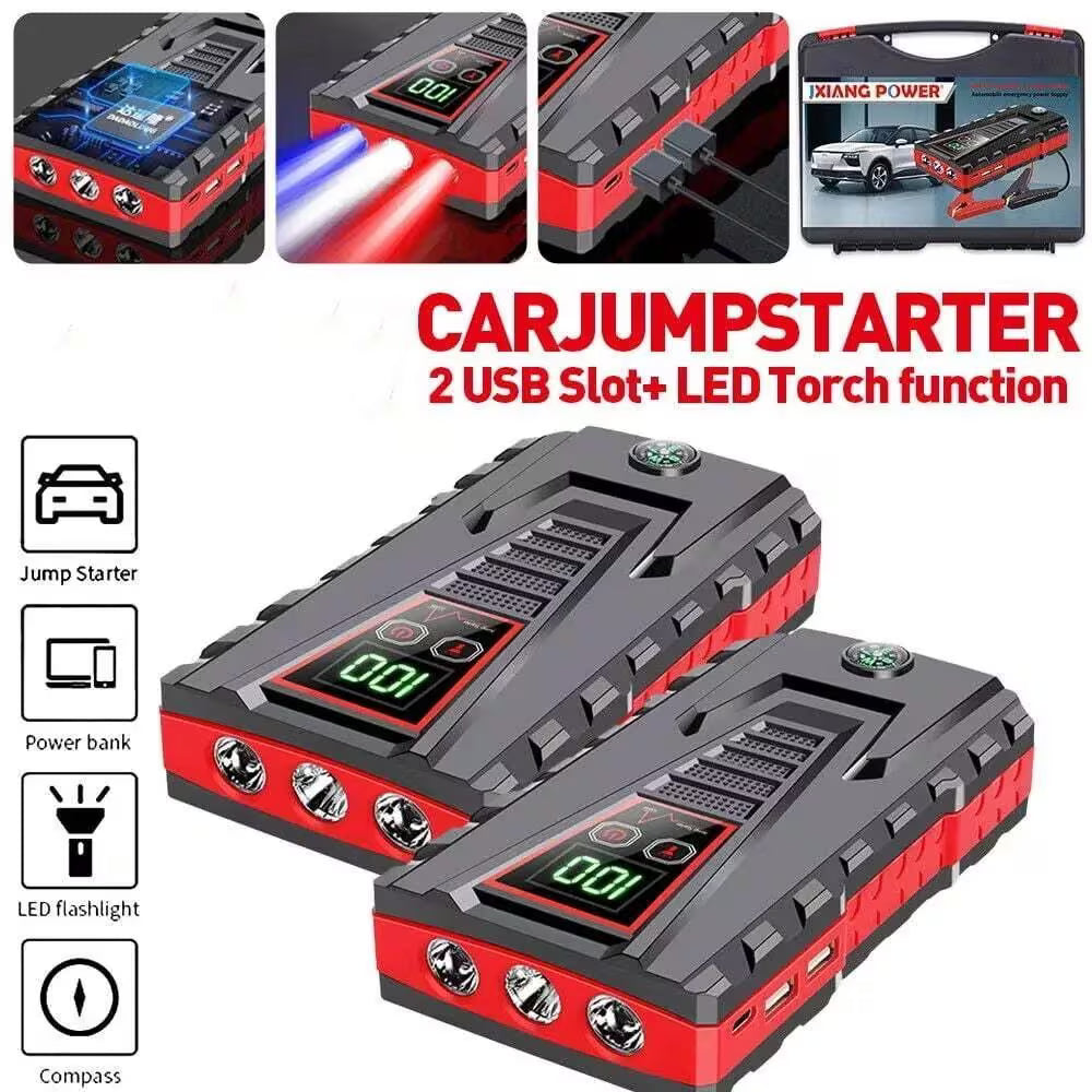 Portable Car Jump Starter Power Bank Battery Booster for Petrol Diesel Cars with LED Flashlight-7