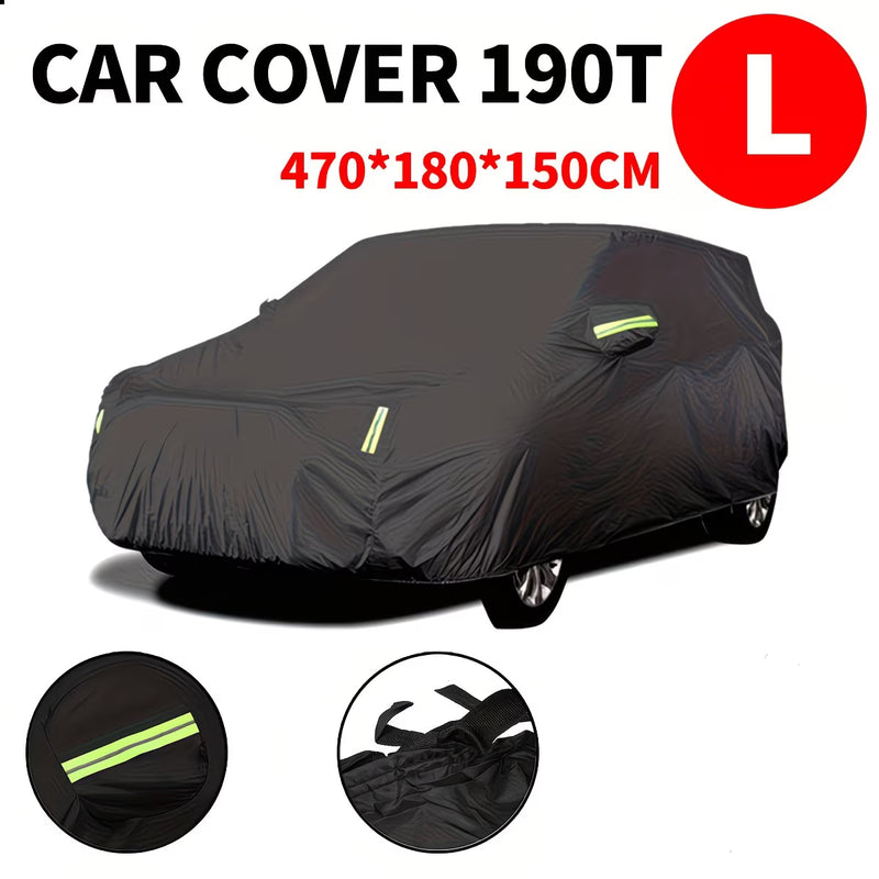 Heavy Duty Universal Car Cover – All-Weather Outdoor Protection from Rain, Snow & UV-11