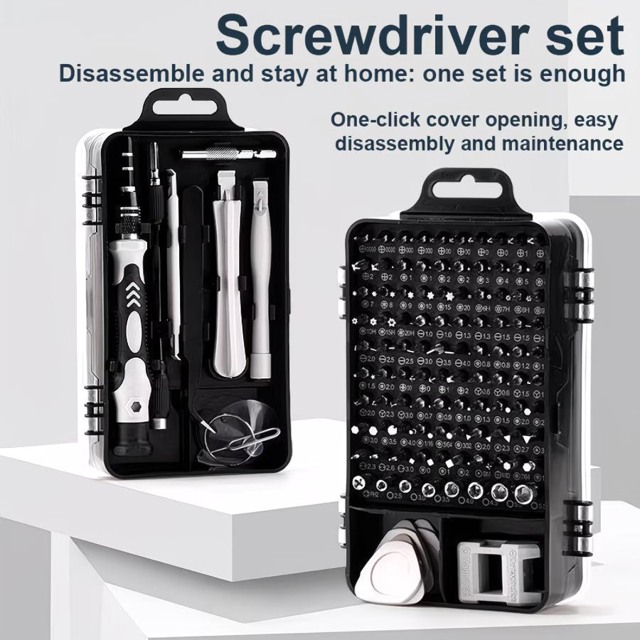 115-in-1 Precision Screwdriver Set – Magnetic Metal Repair Tool Kit for Phones, Cameras, Clocks & Home Maintenance-5