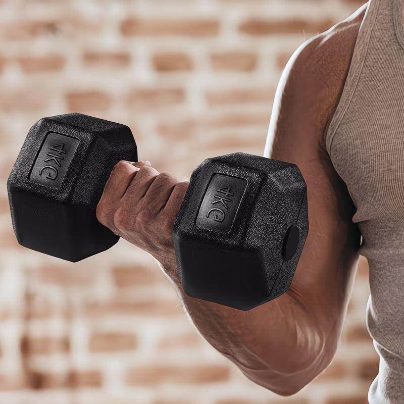 Costoffs Hex Dumbbells Set (Pair) – Non-Slip Home Gym Weights for Strength Training Men & Women