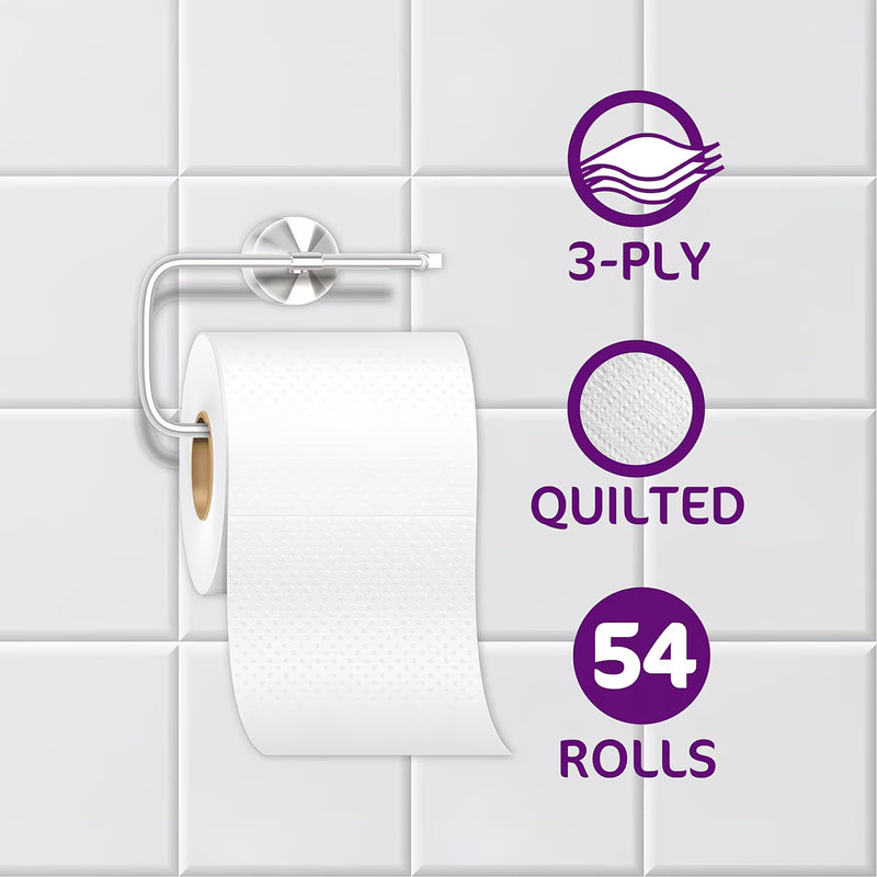 54 Rolls 3-Ply Toilet Paper – Premium Quilted, Soft, Strong & Highly Absorbent Toilet Tissue-5