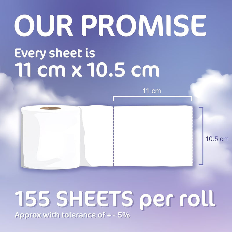 54 Rolls 3-Ply Toilet Paper – Premium Quilted, Soft, Strong & Highly Absorbent Toilet Tissue-3