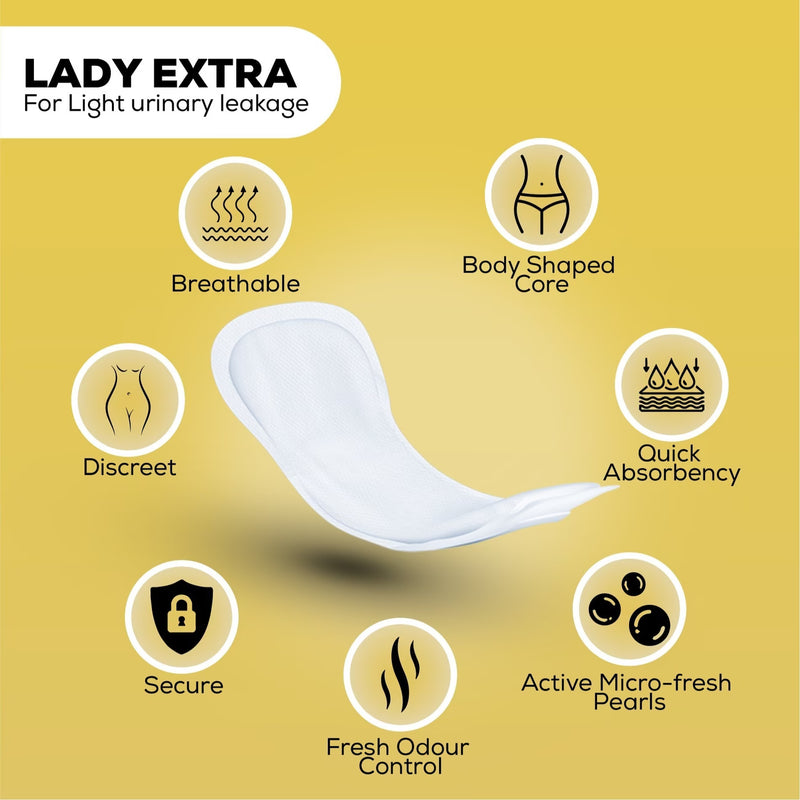 28 Pack Women’s Incontinence Pads – Super Absorbent Bladder Leak Pads with Adhesive Strip, Soft Breathable Maternity & Sanitary Pads-2