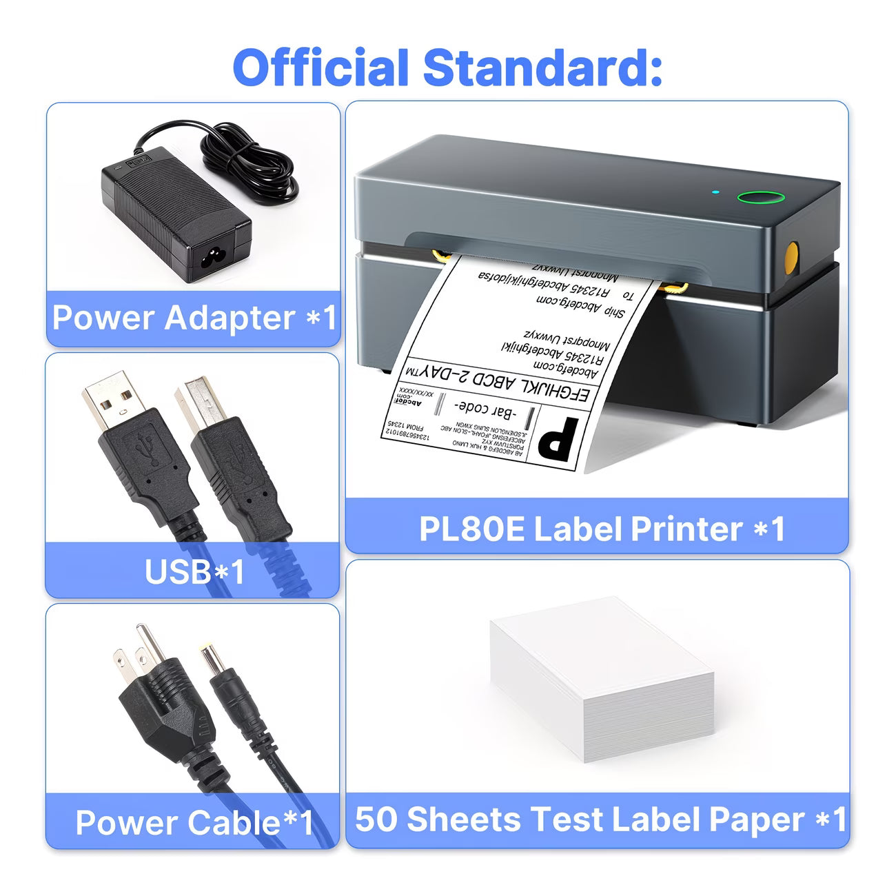 PL80EB Thermal Shipping Label Printer – Compact Inkless Label Printer for 10×15cm (4×6) Labels, Mobile & PC Compatible for Small Business & Home-6