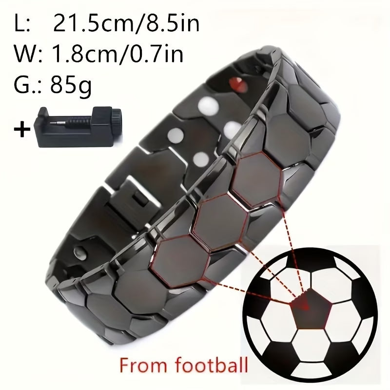 Men’s Magnetic Stainless Steel Bracelet – Adjustable Size Health & Fashion Bracelet for Men, Stylish Jewelry Gift-4