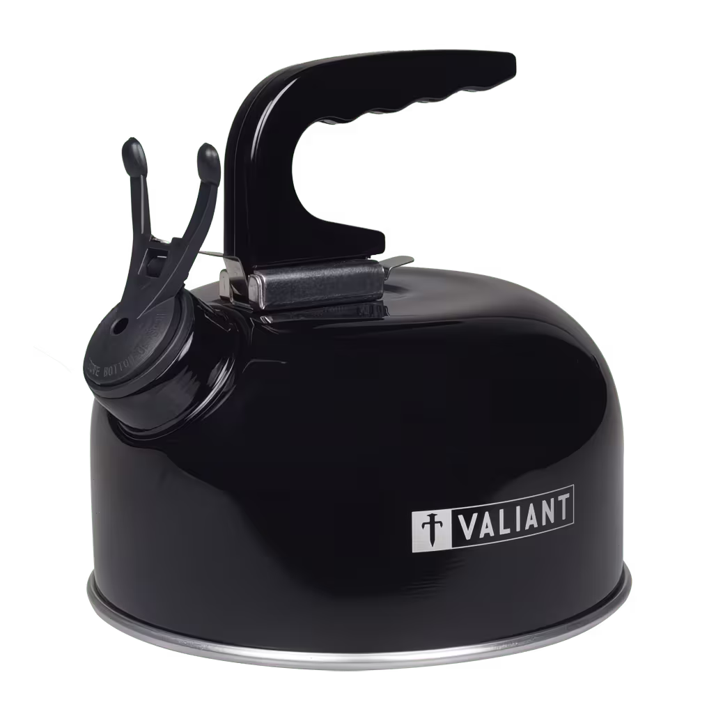 Valiant 1 Litre Camping Kettle – Lightweight Aluminium Whistling Kettle for Gas Burners, Camping & Outdoor Use-3