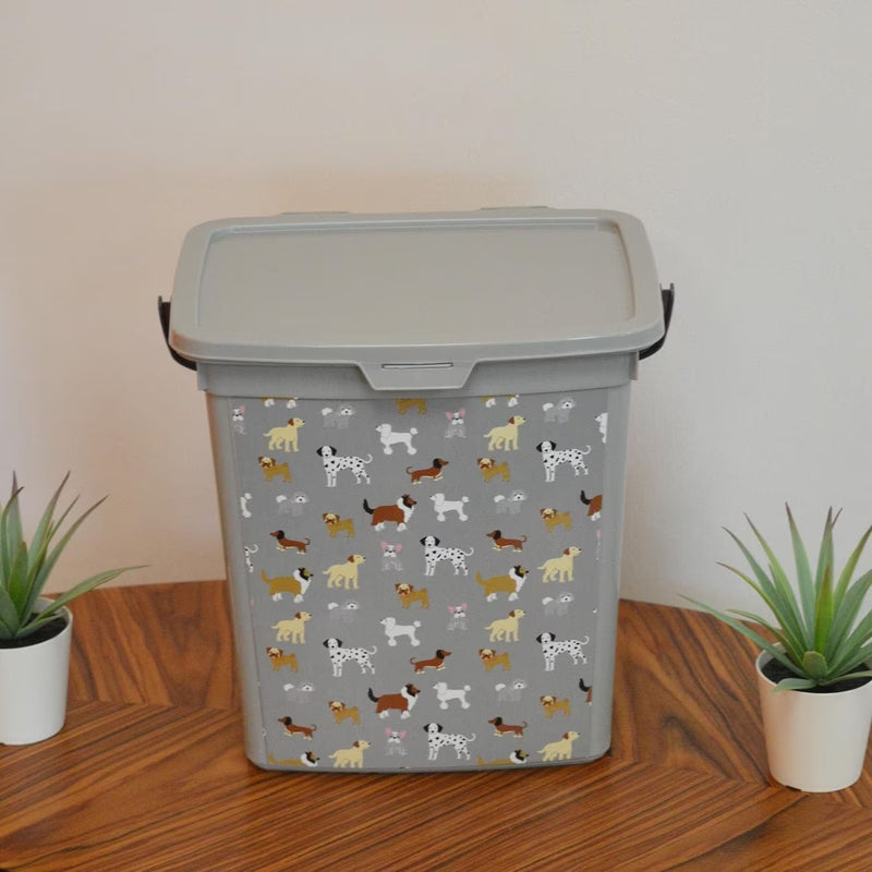 Pet Treat And Food Storage Container 6L Large Capacity Dry Food Box With Lid For Dog Cat Treats Kitchen Organisation Home Use.-4
