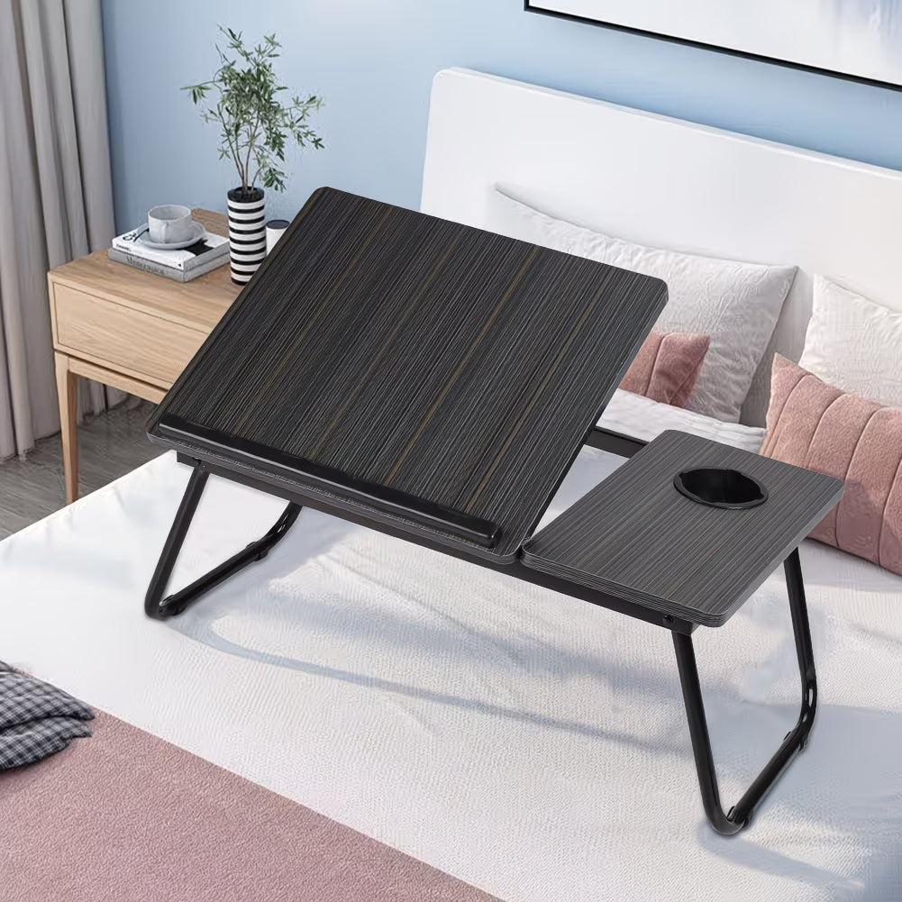 Adjustable Laptop Desk – Foldable Tilting Portable Table for Sofa Bed, Writing, Breakfast & Notebook Use