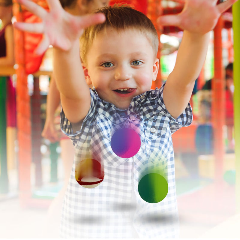 35 or 70 Pack Rubber Bouncy Balls 24mm Kids Party Bag Fillers Colourful High Bounce Toy Set-6