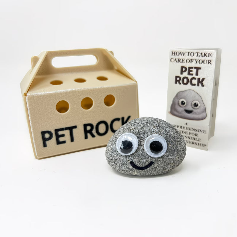 Pet Rock Novelty Gift – Funny Gag Present for Birthdays, Wedding Favours & Party Bags-1