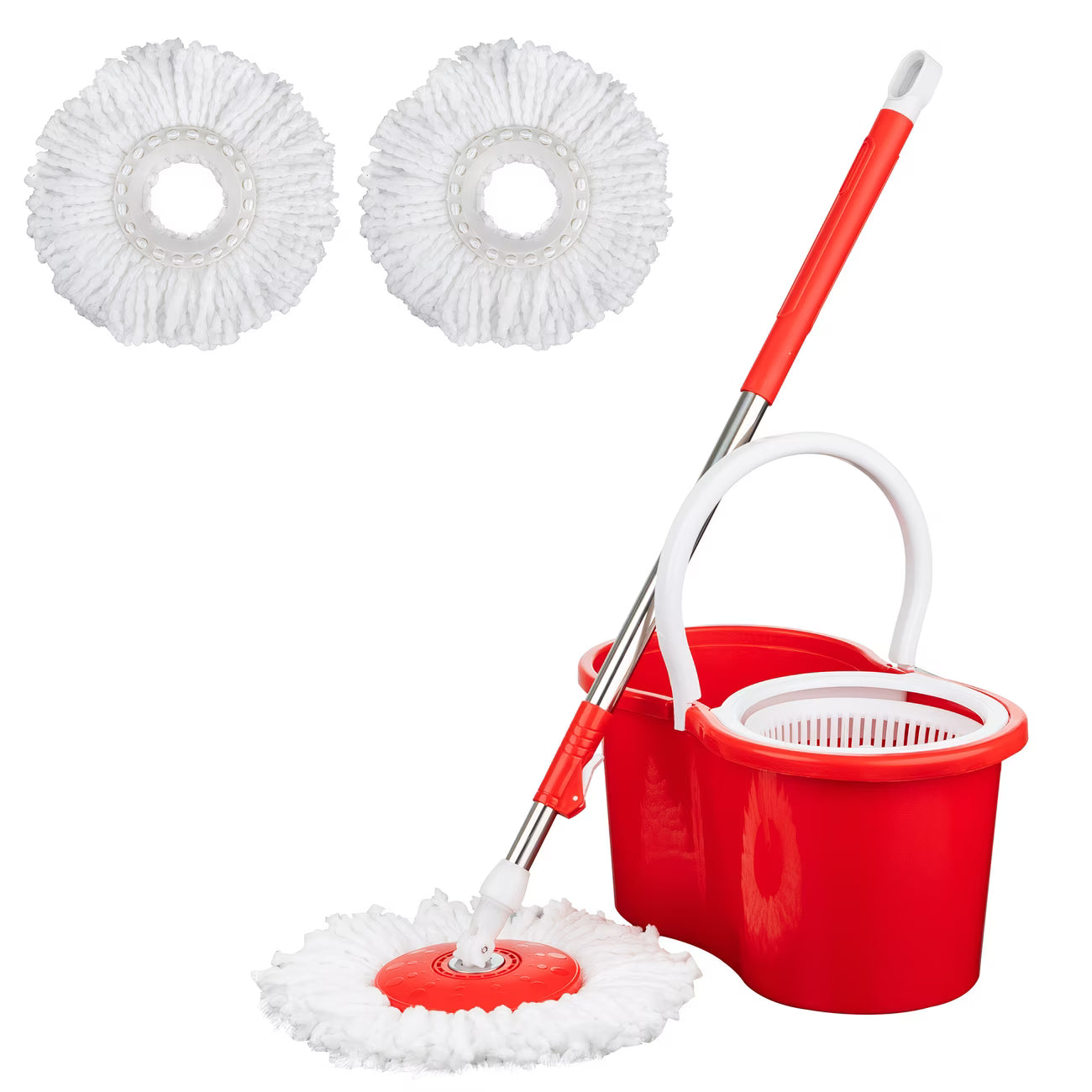 360° Spin Mop & Bucket Set with Wringer – Easy Wring Floor Cleaning System, Reusable Microfiber Mop Heads for Home, Bathroom & Kitchen-1