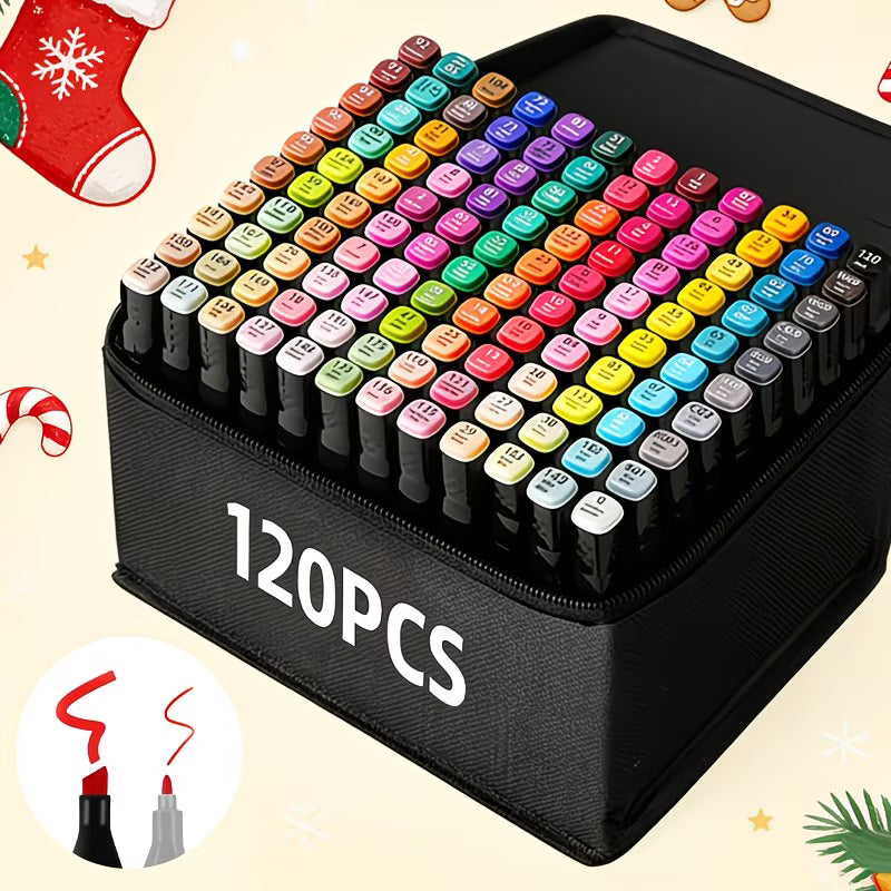 80–262 Colour Dual Tip Art Markers – Professional Alcohol-Based Pens for Sketching & Illustration-11