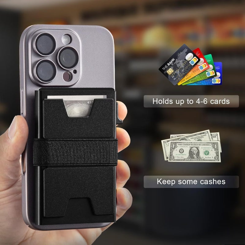 Card Holder Wallet Slim Wallet Credit Holder Minimalist Wallet Black-1