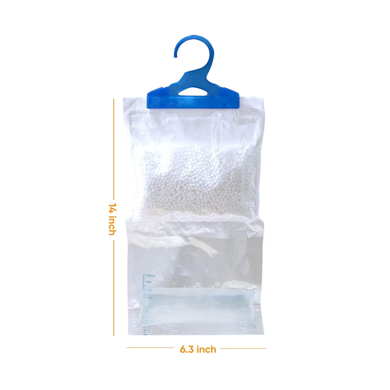24 Pack Hanging Wardrobe Dehumidifier Bags – Moisture Absorber with Leak-Proof Design & Hooks