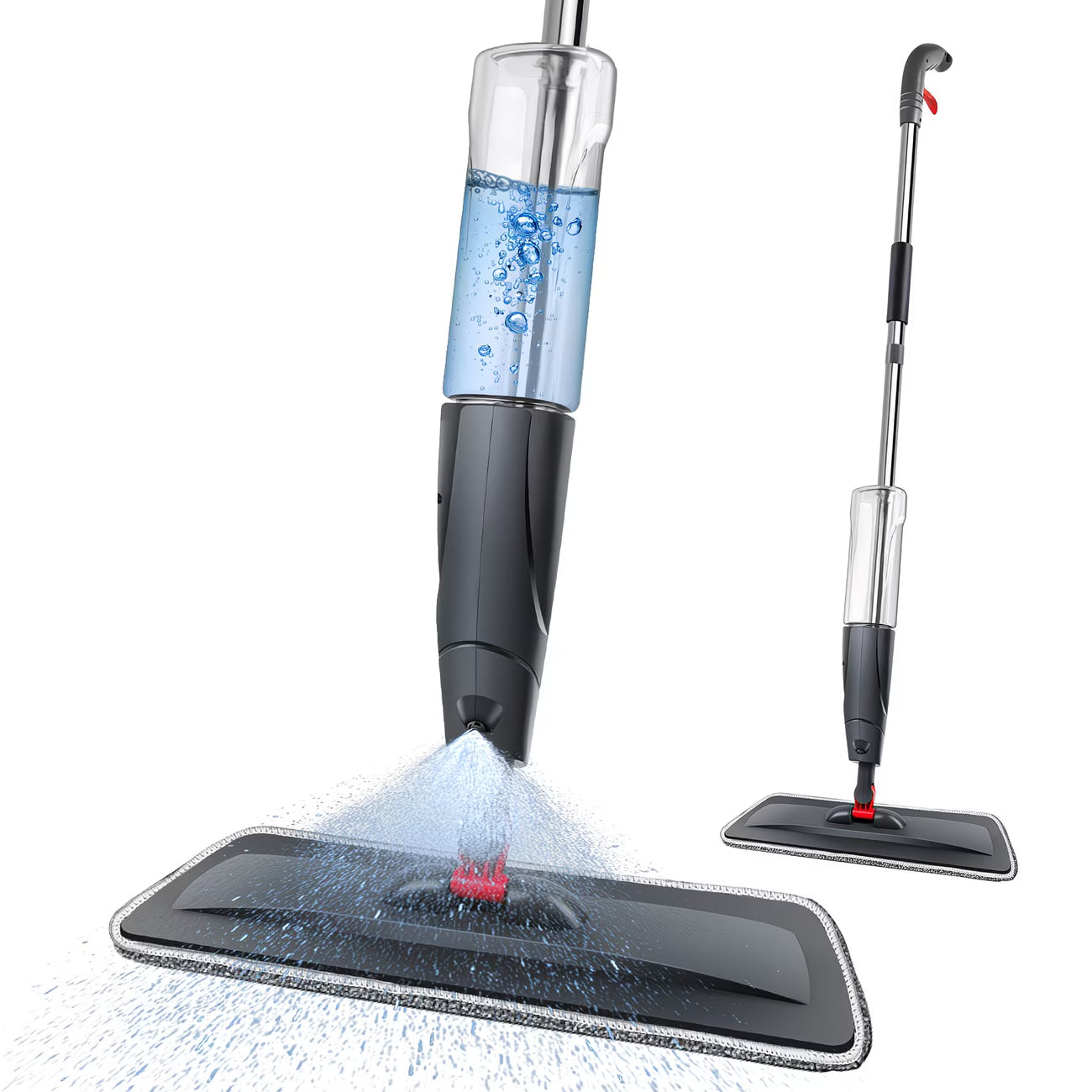 Spray Mop Microfiber Floor Cleaner with 700ml Refillable Bottle, 360° Flat Mop & 3 Reusable Pads-5