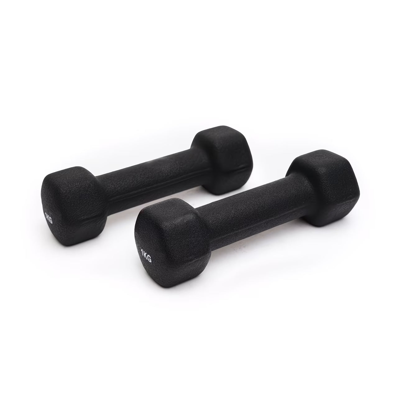 1kg Neoprene Hex Dumbbells Set (2pcs) – Non-Slip Easy Grip Hand Weights for Home Gym Strength Training