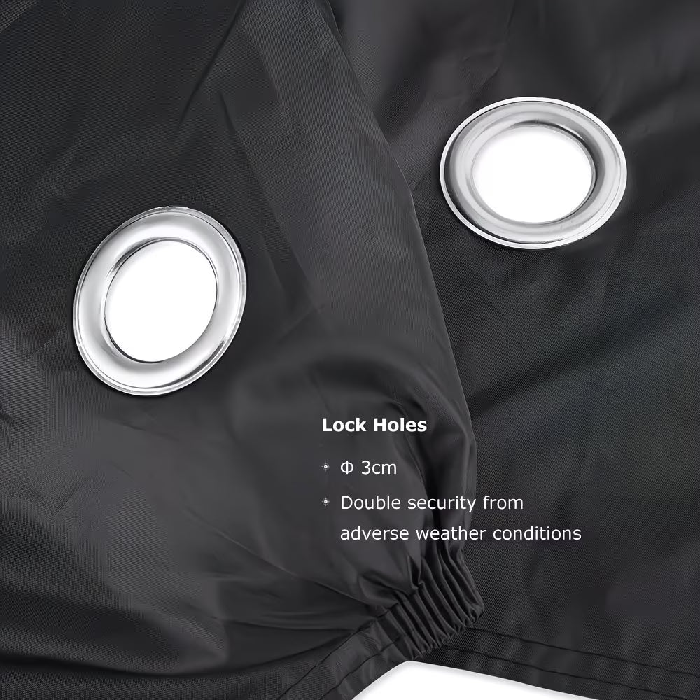 Waterproof Bike Cover for Outdoor Storage – UV & Dust Protection, Fits 1–2 Bikes, Lock Holes & Storage Bag Included-4