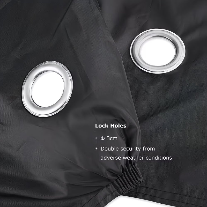 Waterproof Bike Cover for Outdoor Storage – UV & Dust Protection, Fits 1–2 Bikes, Lock Holes & Storage Bag Included-4