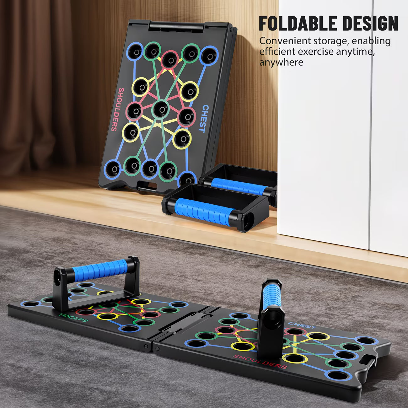 24-in-1 Portable Push Up Board – Foldable Press Up Bars System for Full Body Strength Training & Home Workouts-10