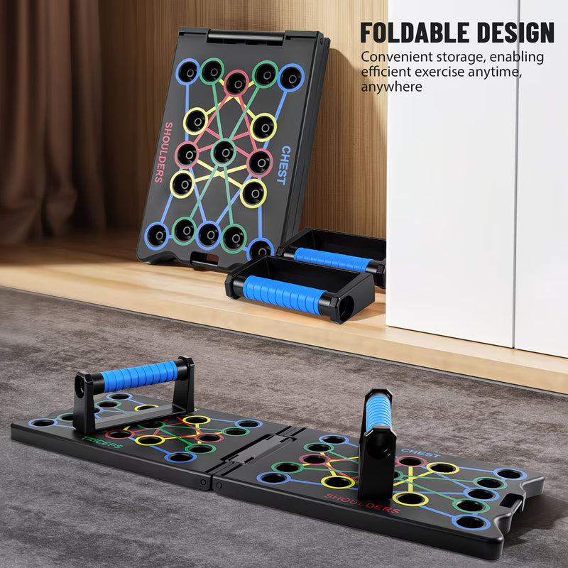 24-in-1 Portable Push Up Board – Foldable Press Up Bars System for Full Body Strength Training & Home Workouts-10